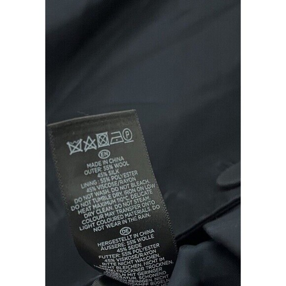 Hobbs London Black Cropped Blazer Tailored Wool Silk Blend US 6 Classic Office - Picture 7 of 7